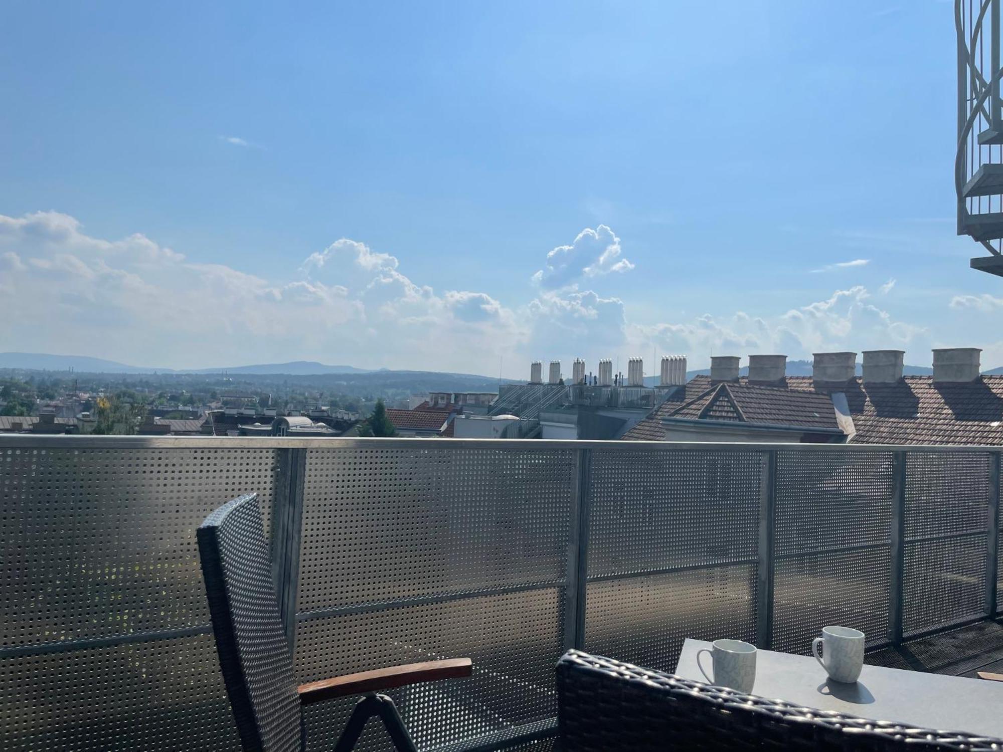 Apartamento Rooftop Terrace- Panoramablick Ueber Wien Exterior foto